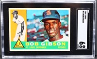 Graded 1960 Topps Bob Gibson card