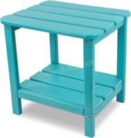 Outdoor Adirondack Side Table  Lake Blue