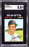 Graded 1971 Topps #600 Willie Mays card