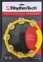 NEW Rhythm Tech Yellow 8" Plastic Tambourine