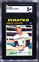 Graded 1971 Topps #630 Roberto Clemente card