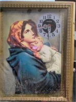 vtg Madonna of the Streets, Robert Ferruzzi Clock