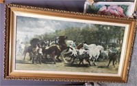 THE HORSE FAIR-ROSA BONHEUR,ART PRINT 22.5" x 42"