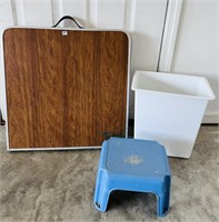 Folding Table/stool/pail