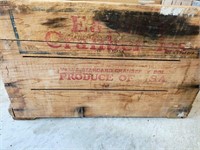 ANTIQUE WOOD BOX, CRANBERRIES- USA, 10" X 11 X 16"