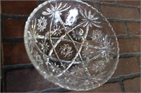 Vintage Star of David Glass Bowl
