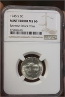 Very Rare 1945-S Mint Error Silver Nickle