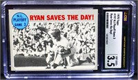 Graded 1970 Topps Ryan Saves The Day! card
