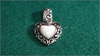 925 Heart Pendant w/Mother of Pearl Stone?