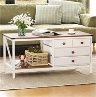 Crestlive Coffee Table  White 43.3.