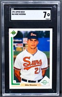 Graded 1991 Upper Deck Mike Mussina card
