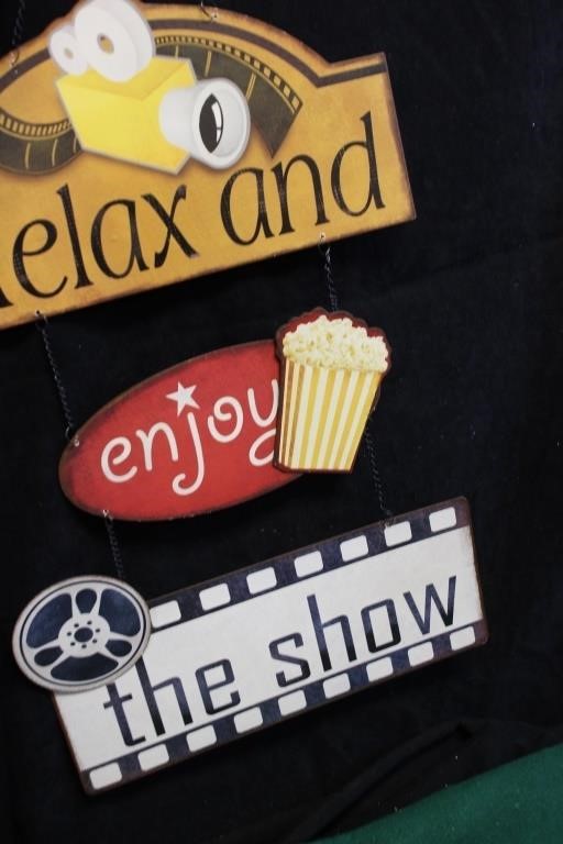Relax Enjoy the Show Hanging Sign