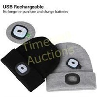 FRUIPAR Led Lighted Beanie Hat  USB Rechargeable H