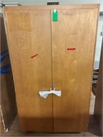 Tall Wood Storage Cabinet