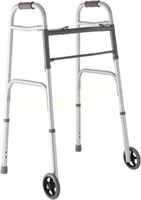 Medline Folding Walker  5 Wheels (4 Pack)