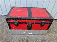 Vintage Small Wooden Trunk