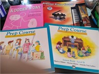 4 ASSORTED PIANO PREP COURSE BOOKS - BEGINNERS