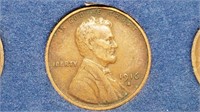 1916 S Lincoln Cent Wheat Penny High Grade
