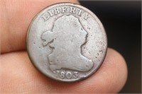 Rare 1803 Half Cent