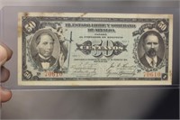 1915 Mexico 50 Centauros Uncirculated Bank Note