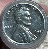 Tube of 1943 Steel Wheat Cents