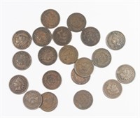 (20) CULL FREE INDIAN HEAD CENTS