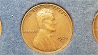 1924 S Lincoln Cent Wheat Penny High Grade