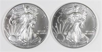 (2) 2016 AMERICAN SILVER EAGLES