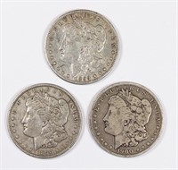 (3) MORGAN SILVER DOLLARS