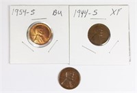 (3) LINCOLN CENTS