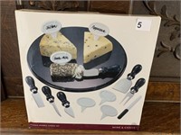 14 PIECE MARBLE CHEESE SET, NEW IN BOX