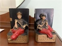 PAINTED ASIAN BOOK ENDS