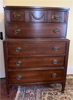 ANTIQUE DRESSER WITH 5 DRAWERS, 35X20X49, MATCHES
