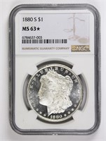 1880-S MORGAN SILVER DOLLAR