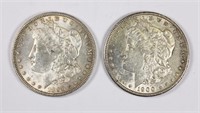 (2) MORGAN SILVER DOLLARS