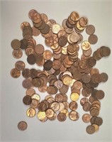 (200) GEM BU RED LINCOLN CENTS