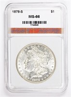 1878-S MORGAN SILVER DOLLAR