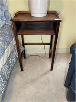 Vintage mahogany telephone table