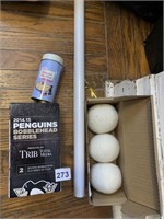 NEW DRYER BALLS, PENGUINS BOBBLE HEAD, PIE BIRD,