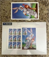 Collectible United States stamps - Bugs Bunny
