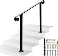 Metal Wrought Iron Exterior Stair Railing Kit