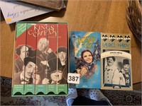 VHS TAPES, WIZARD OF OZ, 3 STOOGES