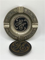 Antique General Electric ashtray/emblem paper