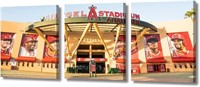 3 Piece Wall Art USA Baseball Field Angels Stadium