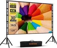 Projector Screen and Stand w/ 120" Screen