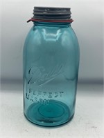 Aqua Ball perfect mason jar w zinc lid