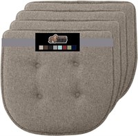 Tufted Memory Foam Chair Cushions, Set of 4