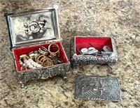costume jewelry w/ jewelry box