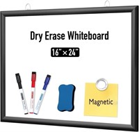 DumanAsen Dry Erase Whiteboard, 16 x 24"