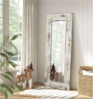 24"x 58" Full Length Mirror for Wall - Washed Grey